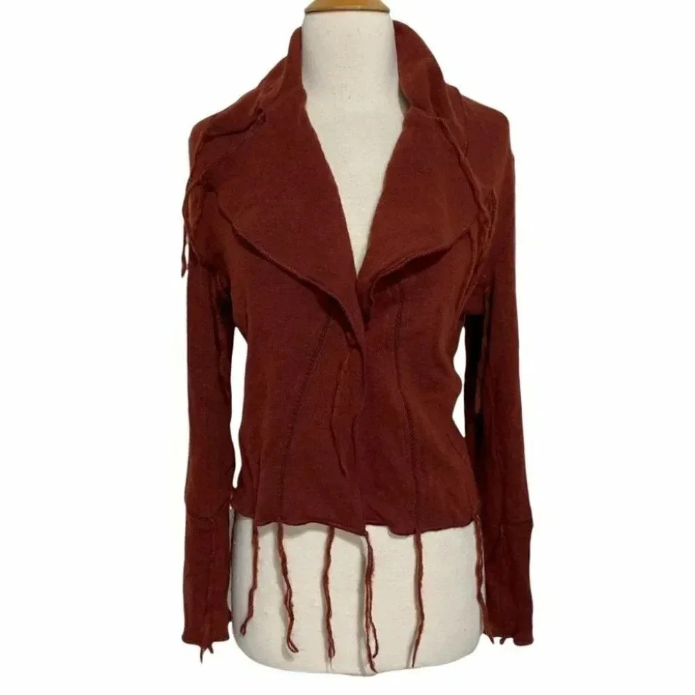 Sandwich M rust wool blend crop‎ jacket